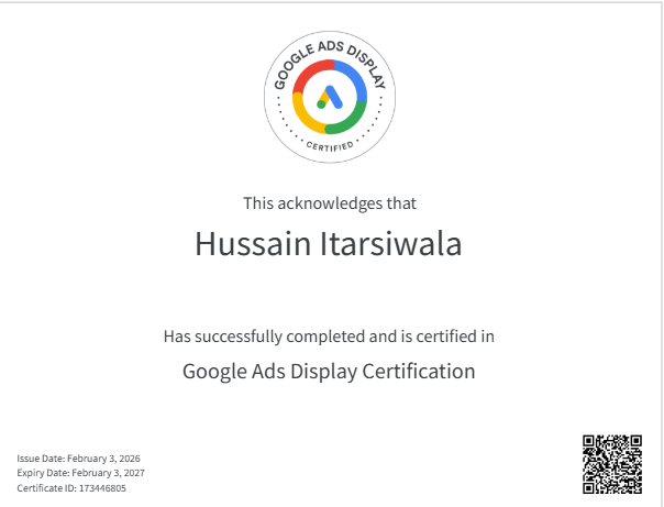 Google Display Certification
